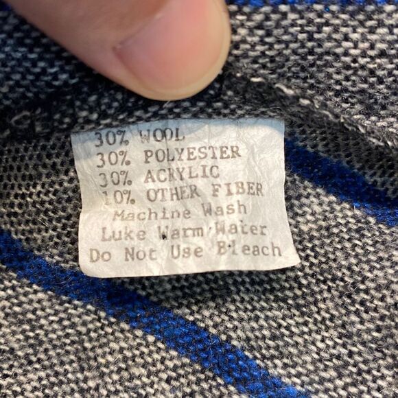 Vtg Marilyn Togs Midi Skirt Wool Blend Small XS Gray Stripe - Picture 8 of 12